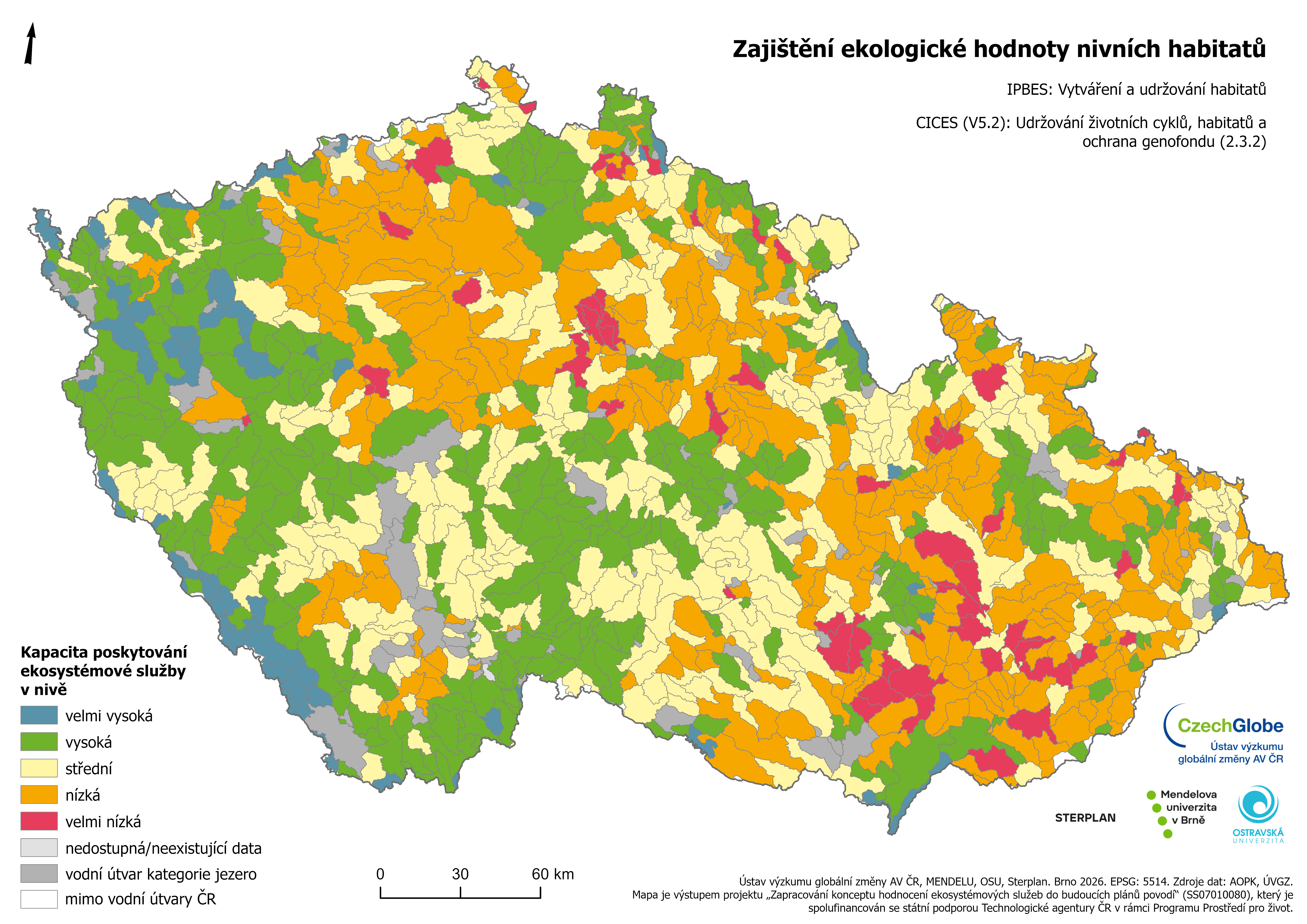 12n - Ekologická hodnota habitatů v nivě